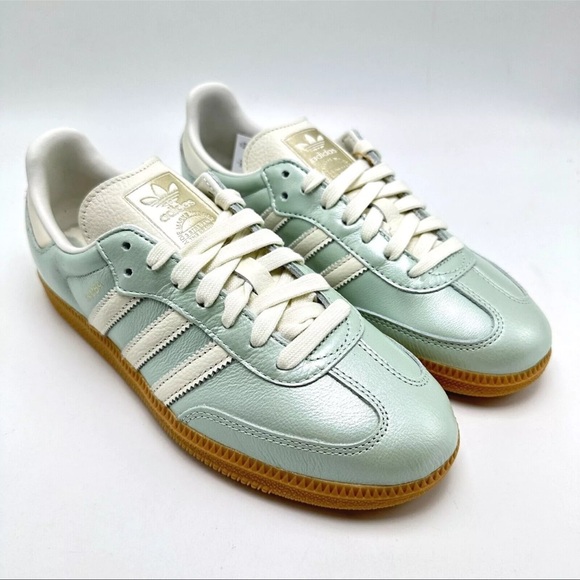 Linen Green Metallic Adidas Samba Mint Green Adidas Originals